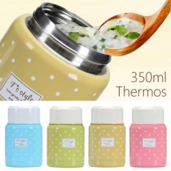 1x Hordozható 350 ml-es termosz élelmiszer-üveg összecsukható kanál ebéd leves dobozos gyerekeknek
