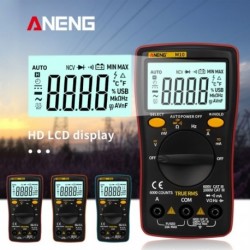 1x ANENG M10 LCD digitális multiméter 6000 szám háttérvilágítás AC / DC ohmmérő teszterrel