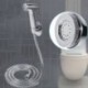 1x Fürdőszoba WC Kézi permetező zuhany Bidet permetező tömlő tartókészlet