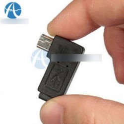 Mini USB 5-pólusú, férfi és női 90 fokos szögű hosszabbító adapter csatlakozó
