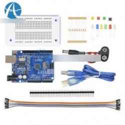 Arduino UNO R3 kezdőkészlet - UNO R3 Starter Kit mikrokontroller ATMEGA328 270próbapanel USB kábel Arduino-hoz