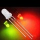20db 5mm Dual Bi-Color vörös / zöld 3-pólusú diffúz közös katód LED dióda lámpa