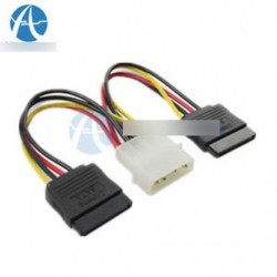 4Pin IDE - 2 soros ATA merevlemez SATA tápegység kábel D