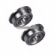 2db MF104ZZ 4x10x4 mm fém árnyékolt karimás PRECISION golyóscsapágy