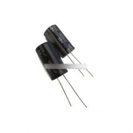 5db 1000uF 50V 105C radiális elektrolit kondenzátor 13x21mm