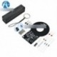 Fekete fém detektorkészletek - DC 3V-5V fémdetektor DIY készlet 60mm érintésmentes érzékelő Moudle Power Bank tok