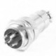 1Pair Aviation Plug 6-pólusú 16 mm-es GX16-6-os férfi női panel csatlakozó AC 1200V