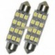 4db autós kupola 12 3528-SMD LED izzó fény belső festoon lámpa 42mm fehér Nagy