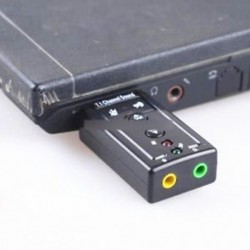 Mini USB 2.0 7.1 csatornás hangkártya hangadapter PC laptophoz