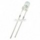 50db F5 5 mm-es kerek Ultra lila LED UV fény 390-395nm Lila lámpa