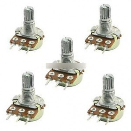 5db 50K OHM 3 terminál lineáris forgó potenciométer 50KB B50K pot