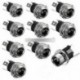 10db egyenáramú tápegység csatlakozó aljzat női panel csatlakozó 3-pólusú 5,5 x 2,1 mm