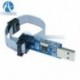 USBASP USBISP AVR programozó adapter 10 tűs kábel USB ATMEGA8 ATMEGA128 Arduino