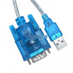 USB - RS232 soros port 9 pin DB9 kábel soros COM portadapter átalakító kék