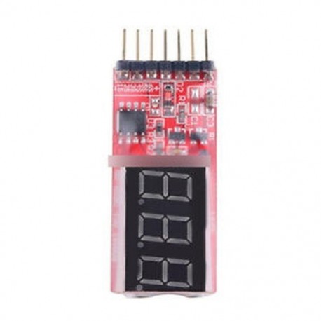 2-6s RC Li-Po akkumulátor feszültség feszültség tesztelő kijelző ellenőrző 7.4V-22.2V
