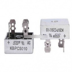 2db 50A 1000V fémdoboz egyfázisú dióda híd egyenirányítója KBPC5010