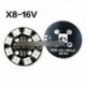 7 színes RGB LED kerek körpanel 5050 X8 / 16V FPV RC Multicopterhez F17710