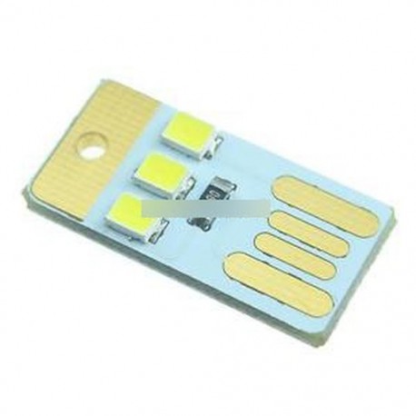 10db 3LED Éjszakai fénykártya lámpa izzó Led kulcstartó hordozható USB Power fehér