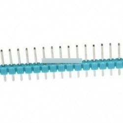 Zöld - 10db 40Pin 1x40P Férfi 2,54 mm-es áttörhető tűs fejléc kék / piros / sárga / zöld / fehér