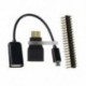 HDMI aljzat - mikro HDMI aljzat ... - 3 in 1 Raspberry Pi Zero Kit Mini HDMI - HDMI fejléc   Micro USB adapter   GPIO