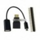 Raspberry Pi HDMI adapter - 3 in 1 Raspberry Pi Zero Kit Mini HDMI - HDMI fejléc   Micro USB adapter   GPIO