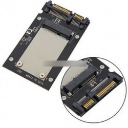 Fekete Mini Pcie PCI-E SSD mSATA - 2,5 "SATA3 konverter mSATA-SATA adapterkártya