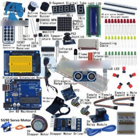 Új Ultimate UNO R3 indító készlet Arduino / Infiduino LCD-hez (Big Two Layer Box)