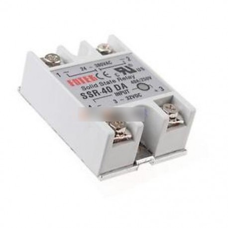 10PCS 24V-380V 40A 250V SSR-40 DA Solid State Relay modul 3-32V DC-től AC-ig