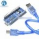 10PCS CH340 USB Nano V3.0 ATmega328P 5V 16M mikrokontroller kártya Arduino   kábel