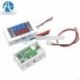 DC 100V 10A kettős digitális kék   piros LED-mérő Voltmérő Volt Amp-mérő mérő