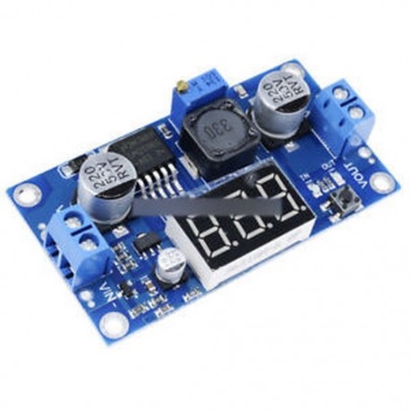 LM2596 DC - DC Buck Step Down átalakító modul 4.2-40V - 1.25-37V   Voltmeter