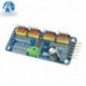 PCA9685 16 Ch 12 bites PWM szervo árnyékoló motorvezérlő I2C modul Arduino robothoz
