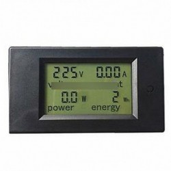 0-20A méter (beépített sönt) - LCD AC80-260V / DC6.5 ~ 100V 20/50 / 100A kombinált panel kijelző Volt Amp PowerWatt mérő