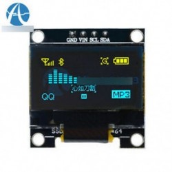 0,96 "sárga és kék I2C IIC 128X64 OLED soros LCD LED kijelző modul Arduino