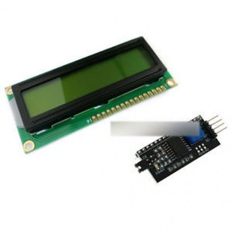 1602 16x2 LCD karakter kijelző   IIC / I2C / TWI / SPI soros interfész kártya modul
