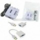 HDMI-VGA adapter - Mini Composite 1080P HDMI - RCA audió videó AV CVBS adapter átalakító HDTV-hez