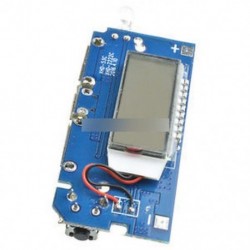 Kék - Dual USB 5V 1A 2.1A mobil tápegység 18650 akkumulátor töltő PCB DIY fekete / kék
