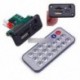5V / 12V Mini MP3 dekóderpanel USB TF olvasó   IR távvezérlő lejátszó autóhoz