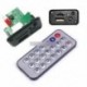 5V / 12V Mini MP3 dekóderpanel USB TF olvasó   IR távvezérlő lejátszó autóhoz