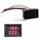 Red & Red - DC100V 10A feszültségmérő mérőműszer kék és piros piros és piros LED digitális Volt mérő mérőműszer
