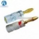 2 páros 4db 24K aranyozott Nakamichi hangszóró banán csatlakozó Audio Jack csatlakozó