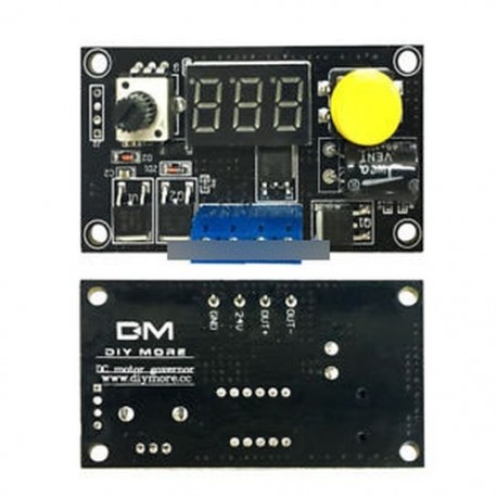 DC 6-30V 12V 24V Max 8A 16KHz PWM 3 bites digitális LED sebességszabályozó motorhoz