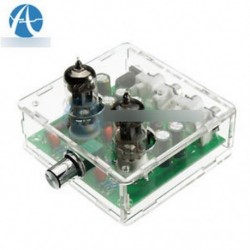 DIY 6J1 cső előerősítő ... - AC12V 6J1 szelep előerősítő cső előerősítő panel fejhallgató erősítő akril tok