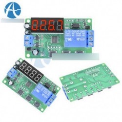 DC 24V 4 számjegyű piros LED kijelző késleltetés kapcsoló vezérlő relé ciklus időzítő modul