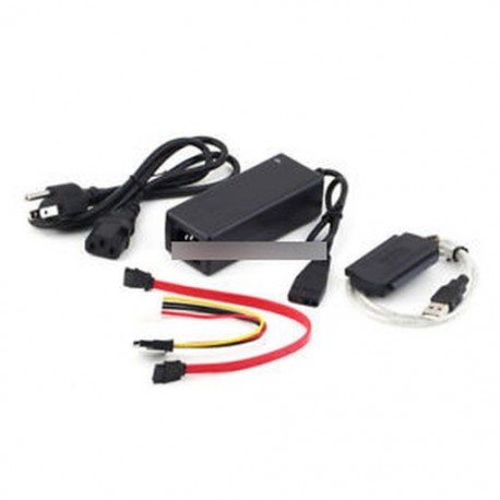 SATA - USB 2.0 (5 kábel) - SATA / PATA / IDE USB 2.0 adapter átalakító kábelhez 2,5 / 3,5 hüvelykes merevlemezhez