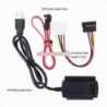 SATA - USB 2.0 (3 kábel) - SATA / PATA / IDE USB 2.0 adapter átalakító kábelhez 2,5 / 3,5 hüvelykes merevlemezhez