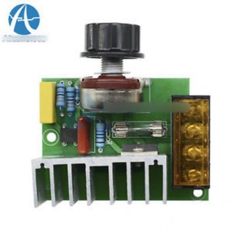 4000W 220V AC SCR feszültségszabályozó Dimmer termosztát elektromos motorvezérlő