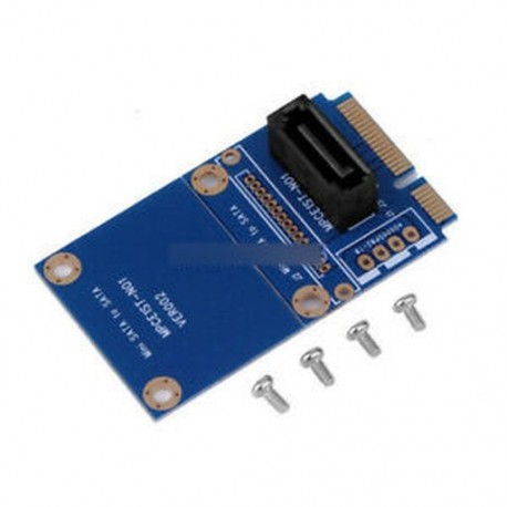 Mini PCI-e a 7 pin SATA-hoz - Mini PCI-e / mSATA SSD / Express és 40pin ZIF / 7pin / 2,5 '' SATA adapter átalakító kártya