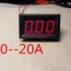 DC 0-tól 20A-ig ÚJ Piros LED panel mérő Mini digitális Ammeter
