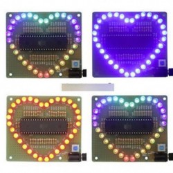 DIY Kit szív alakú LED színes könnyű víz elektronikus Suite készlet ajándék